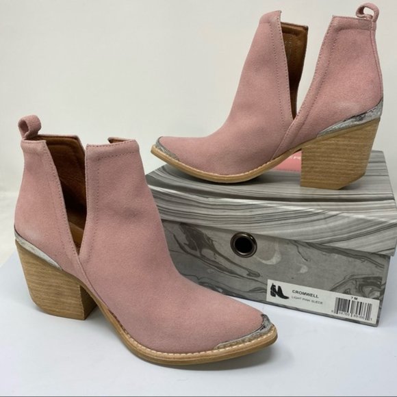 Jeffrey Campbell Shoes - Jeffery Campbell Cromwell Pink Suede Boots SZ 7
